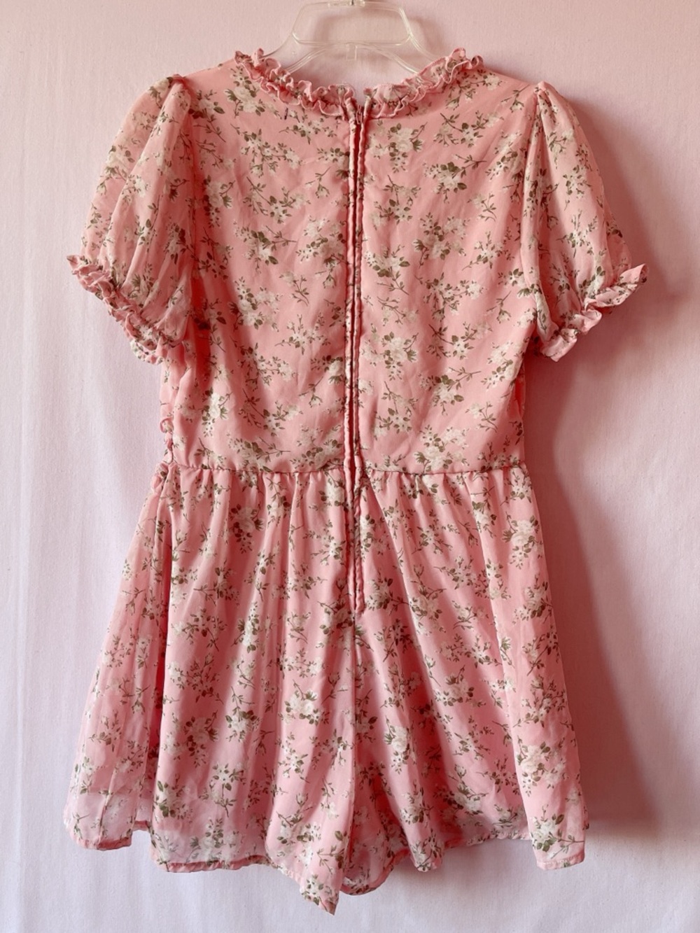 Trixxi Charming Pink Coquette Romper 🎀🤍🌿 - Picture 4 of 8